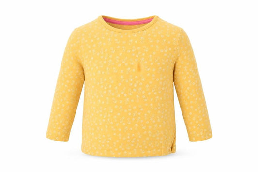 Front view of Matalan girls’ yellow floral basic casual, size 12-18, months
