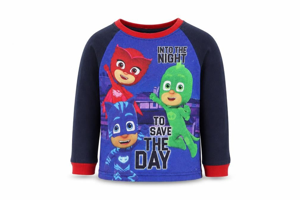 PJ MASKS Boys Multicoloured    Pyjama Top Size 2-3 Years