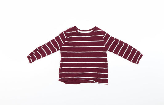 Primark Boys Purple Striped  Basic Casual Size 2-3 Years