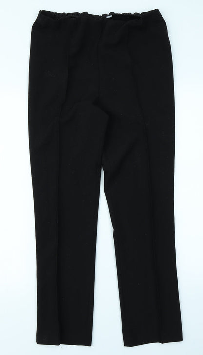 Additional front view of Classics women’s black trousers, size UK 12, 26-inch leg