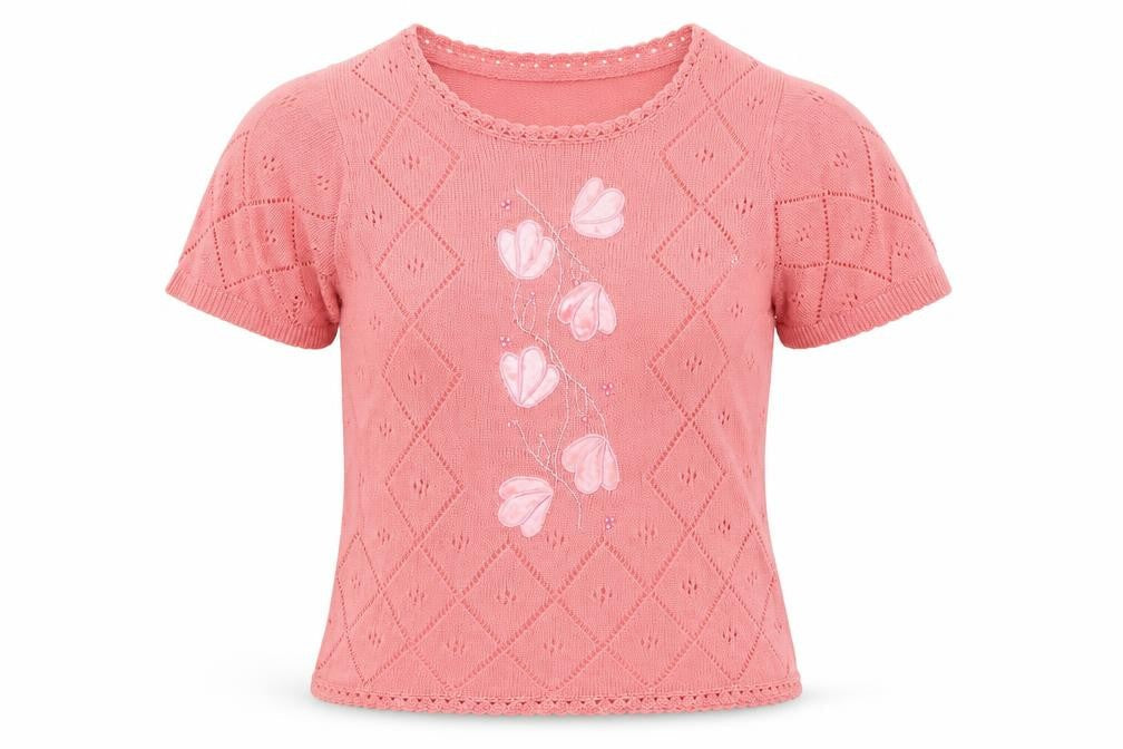 Jan Eva Womens Pink   Basic T-Shirt Size M