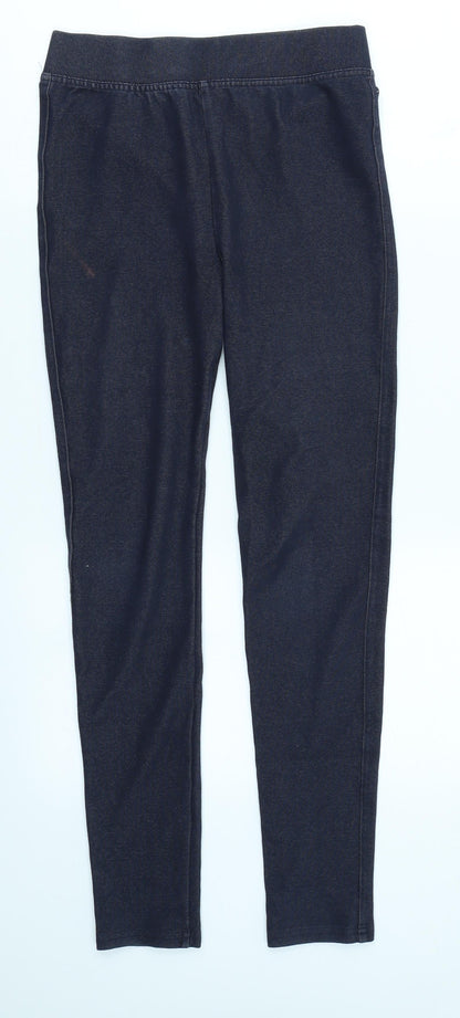 Additional front view of Dorothy Perkins women’s blue denim jegging jeans, size UK 8, 25-inch leg