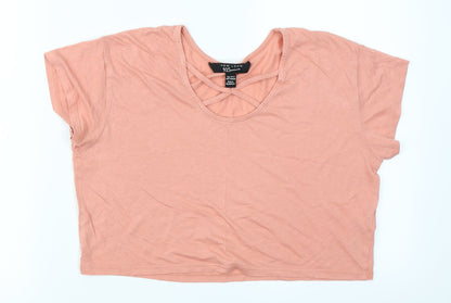 Additional front view of 915 Generation girls’ pink cropped t-shirt, size 10-11, years