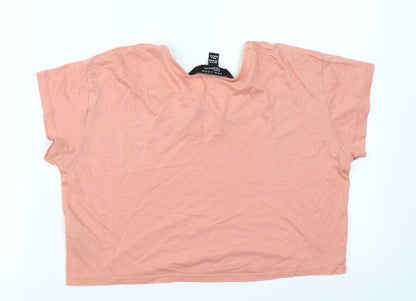 Back view of 915 Generation girls’ pink cropped t-shirt, size 10-11, years
