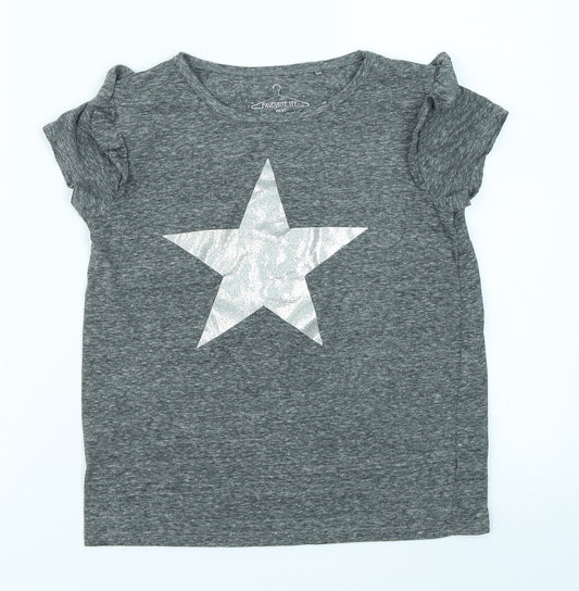 NEXT Girls Grey   Basic T-Shirt Size 9 Years