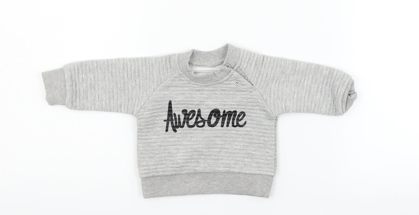 Earlydays Girls Grey   Pullover Jumper Size 0-3 Months
