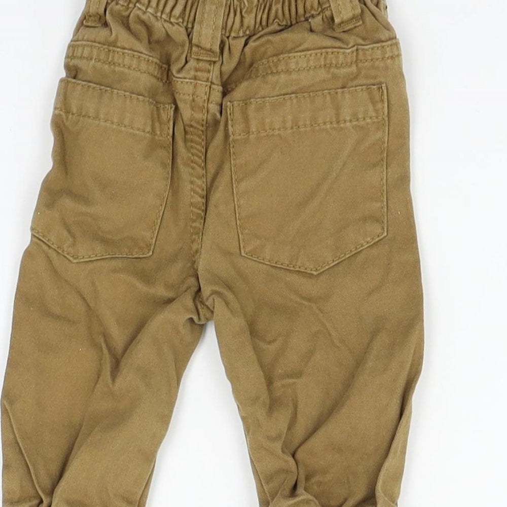 Earlydays Boys Beige   Jogger Trousers Size 3-6 Months