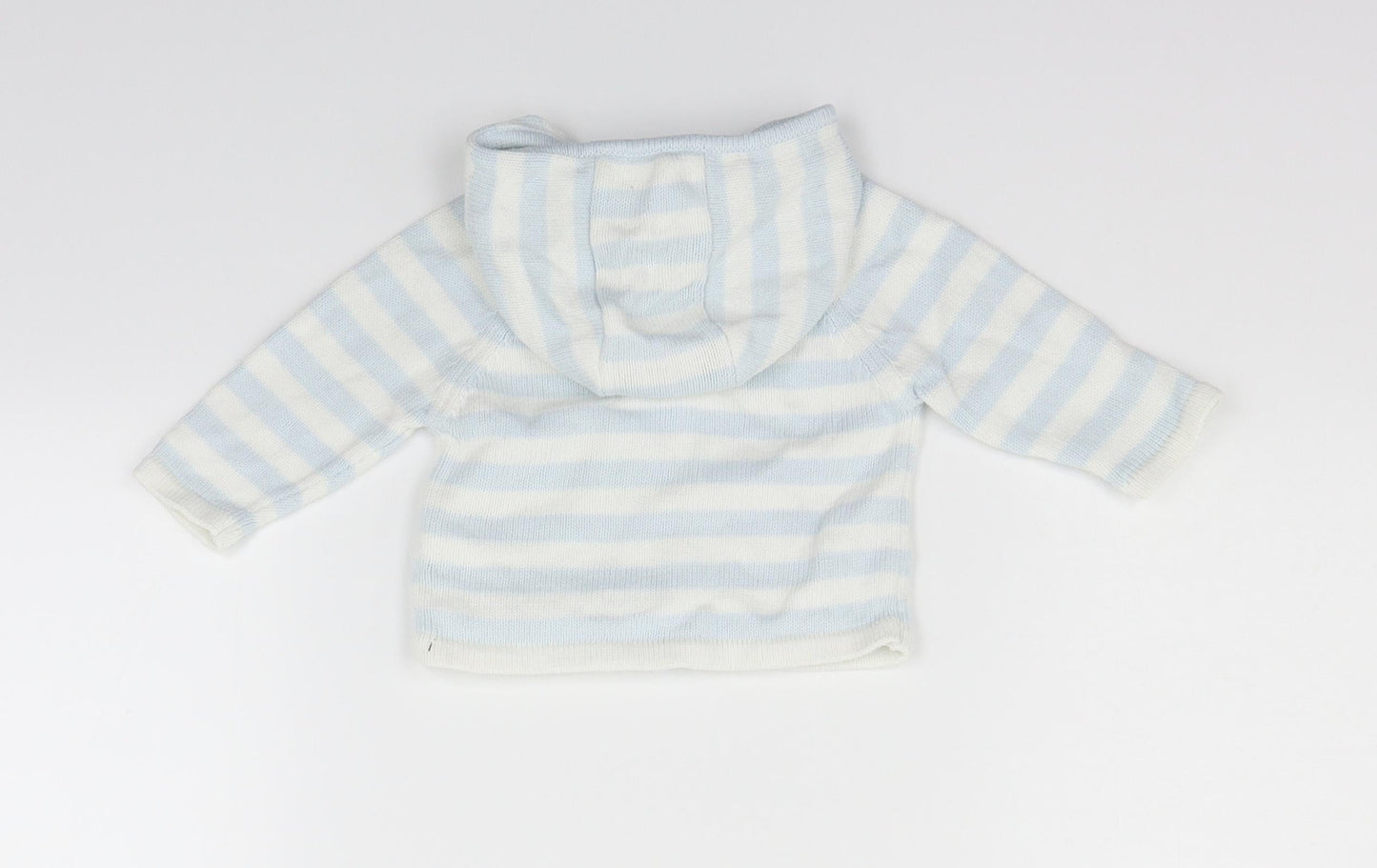John Lewis  White Spotted  Full Zip Jumper Size 0-3 Months