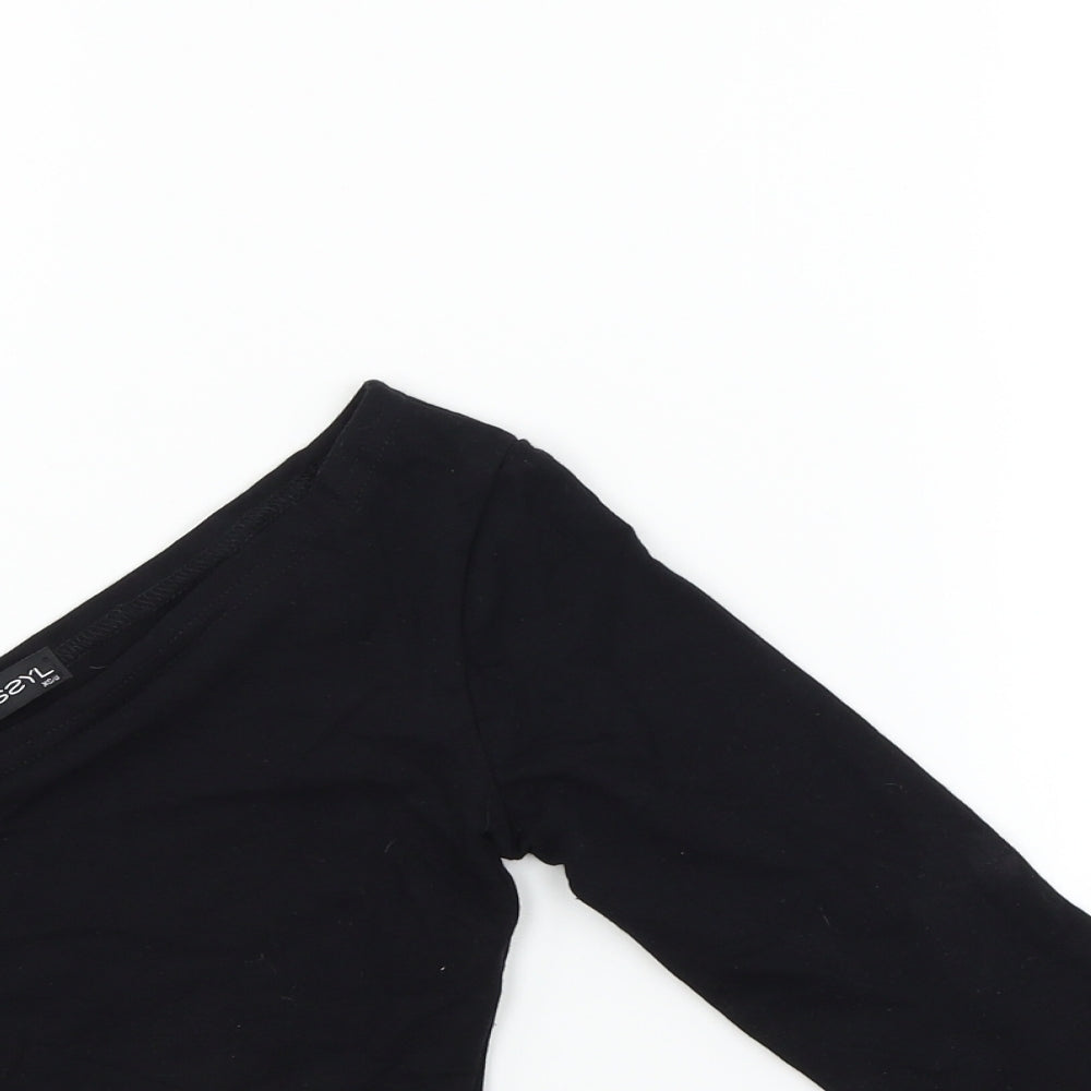 wassyl Womens Black   Pullover Sweatshirt Size XS