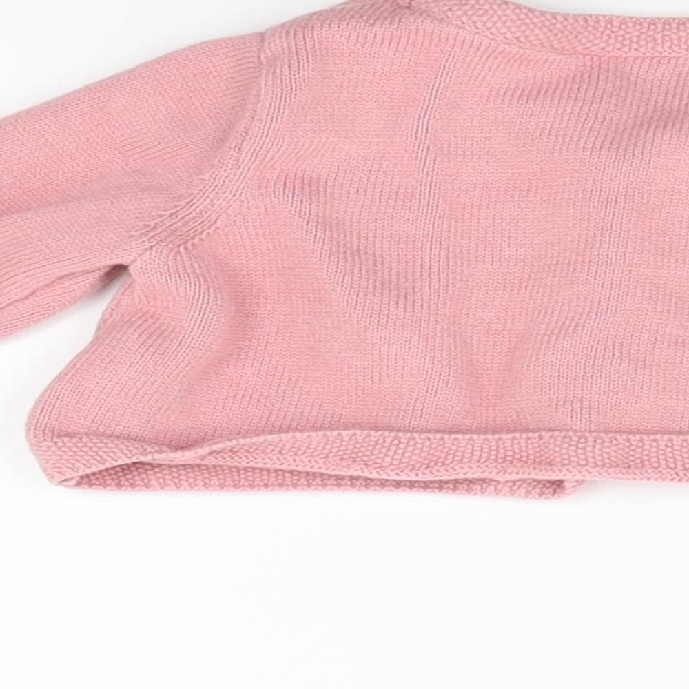 NEXT Girls Pink   Cardigan Jumper Size 0-3 Months