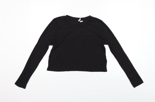 Divided Womens Black   Pullover Jumper Size M