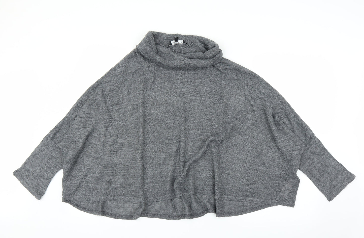New Look Womens Grey   Pullover Jumper Size L  - Poncho