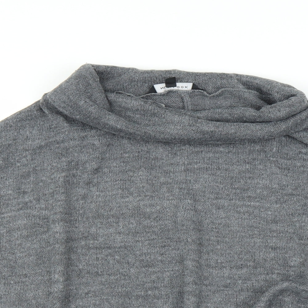 New Look Womens Grey   Pullover Jumper Size L  - Poncho