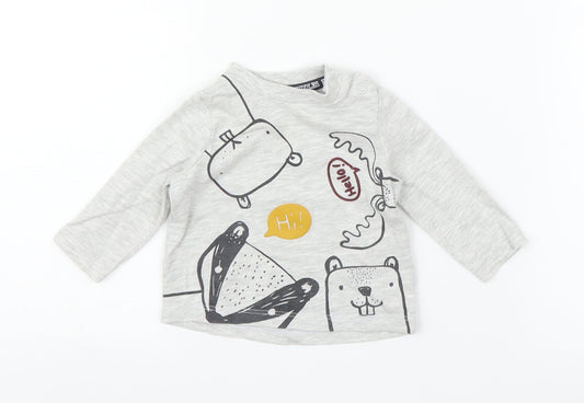 F&F Baby Grey   Basic T-Shirt Size 0-3 Months