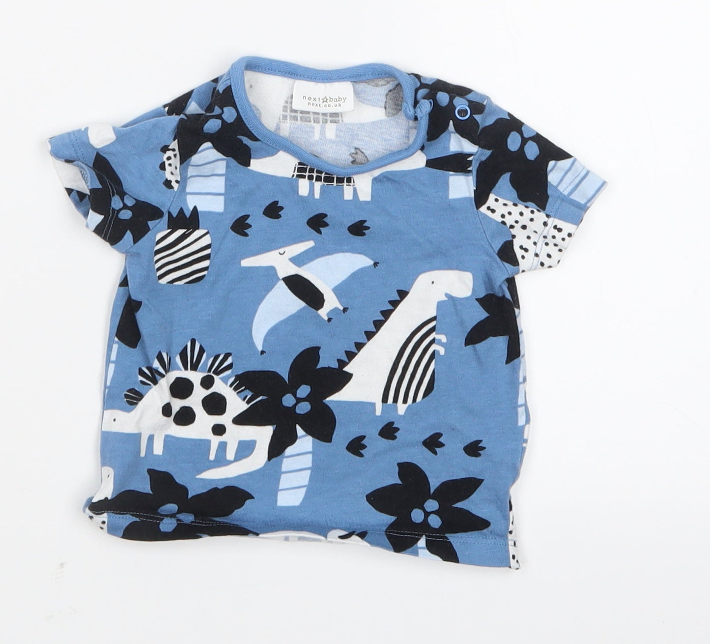 NEXT Boys Blue Geometric  Basic T-Shirt Size 0-3 Months