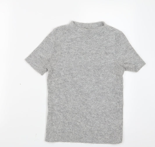 River Island Womens Grey   Basic T-Shirt Size 8