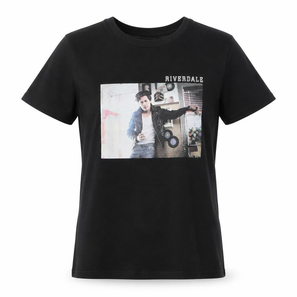 Riverdale Womens Black   Basic T-Shirt Size XS