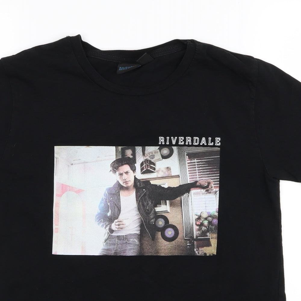 Riverdale Womens Black   Basic T-Shirt Size XS