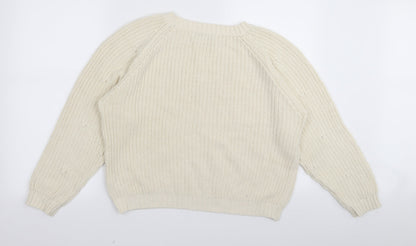 Back view of Next women’s ivory jumper, size S