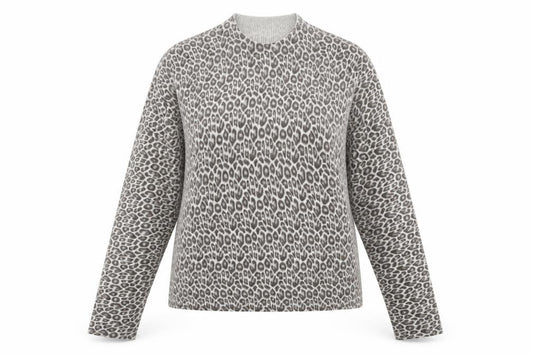 Primark Womens Grey Animal Print  Basic T-Shirt Size 10
