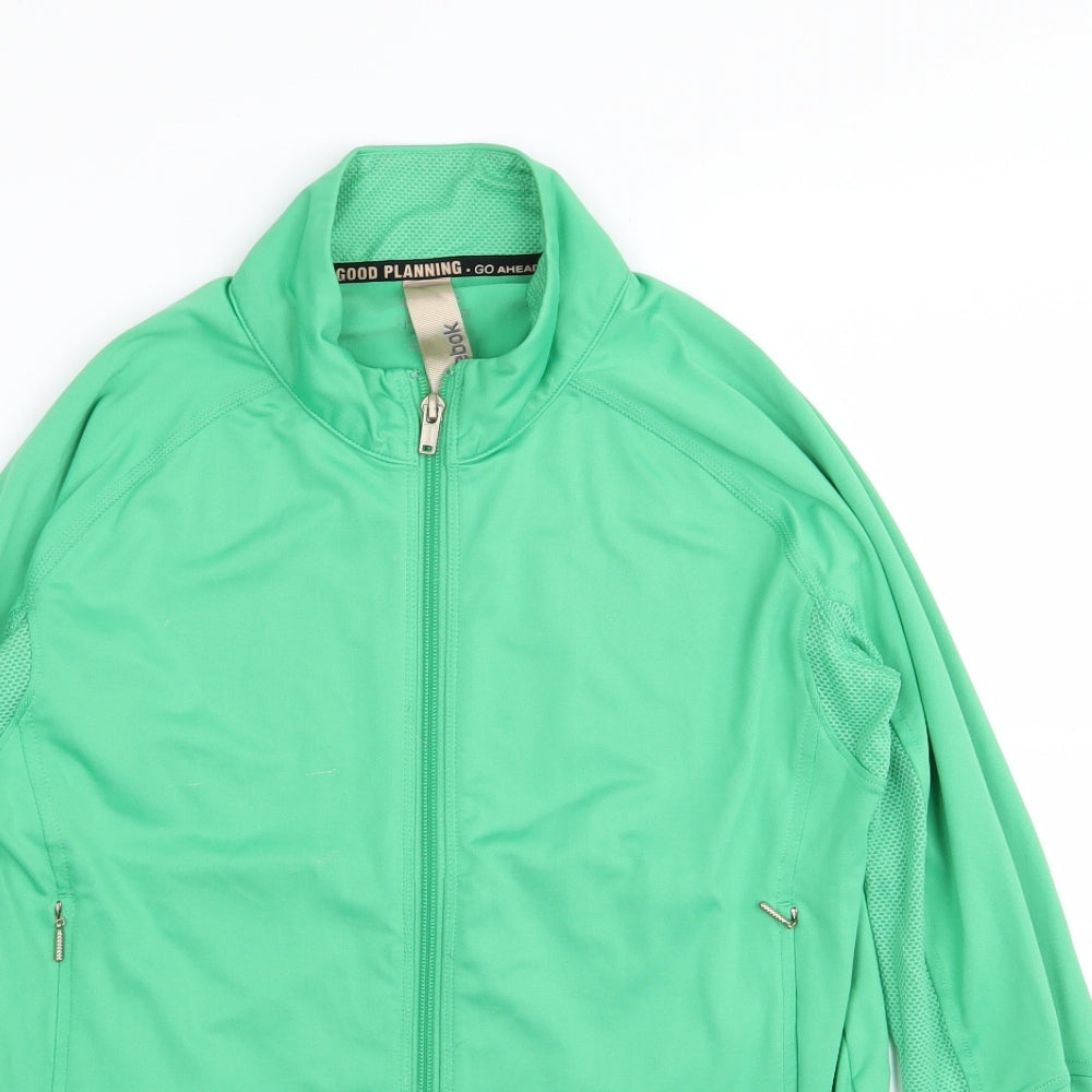Reebok Womens Green   Full Zip Jumper Size 12