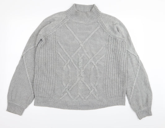 Dorothy Perkins Womens Grey   Pullover Jumper Size 10