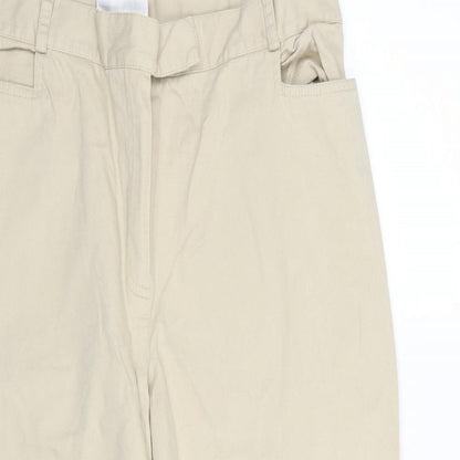 Preloved BHS Womens Beige   Capri Trousers Size 14 L26 in - Detail