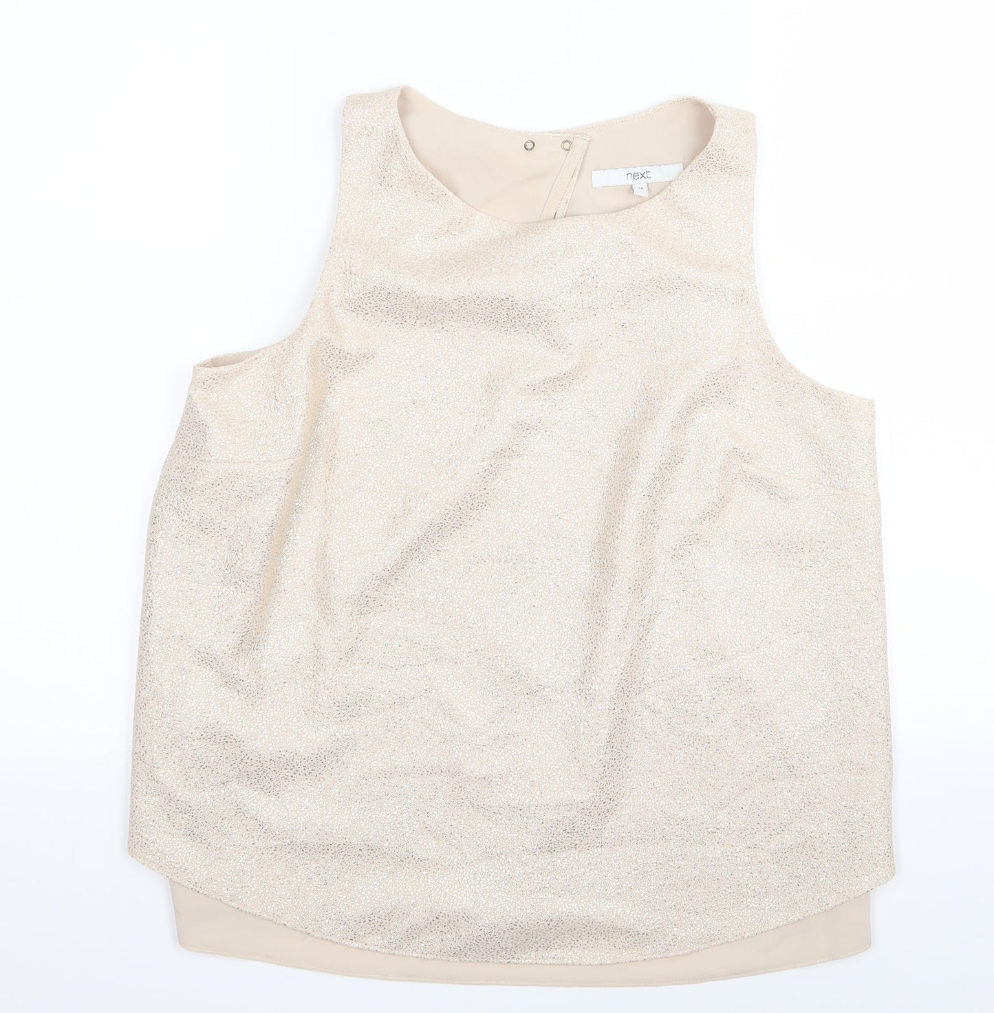 NEXT Womens Gold   Basic T-Shirt Size 10