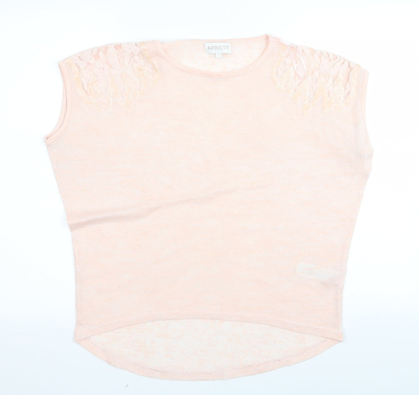 Apricot Womens Pink  Rayon Basic T-Shirt Size S
