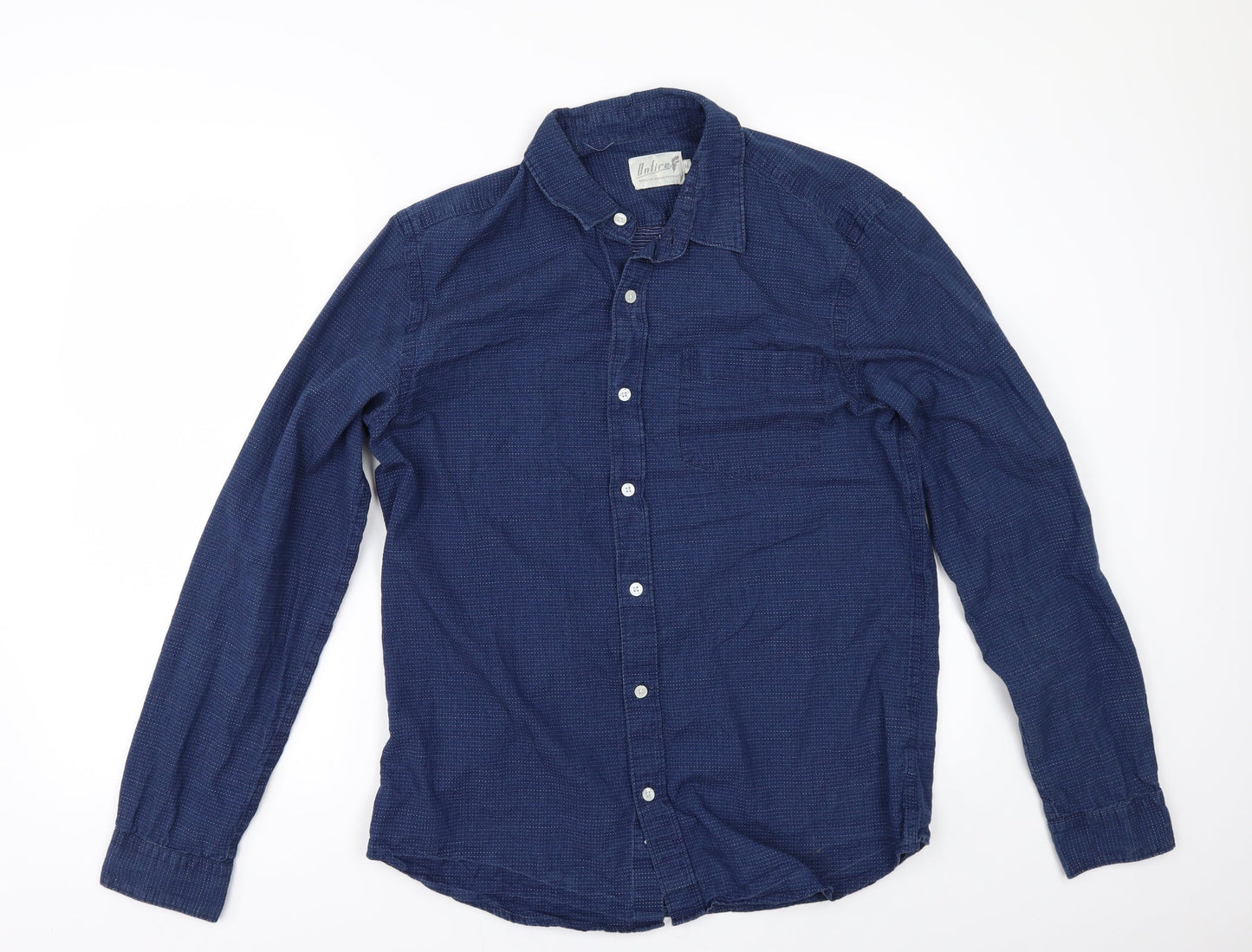 Onfire Mens Blue    Button-Up Size M