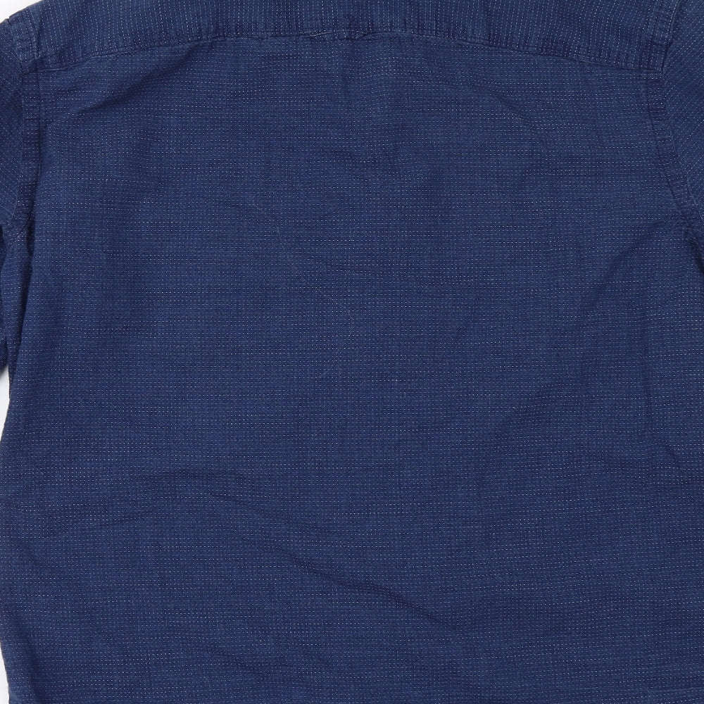 Onfire Mens Blue    Button-Up Size M