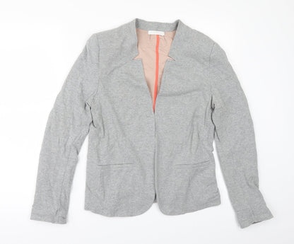 Additional front view of Promod women’s grey jacket, size UK 12, - edge to edge