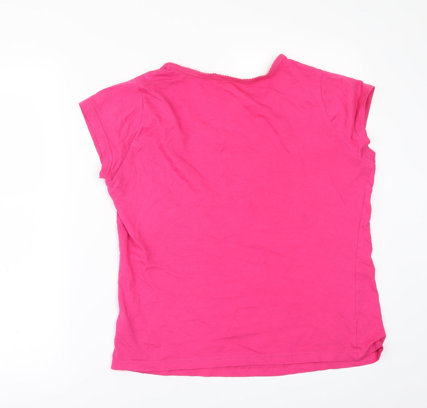 Marks and Spencer Womens Pink Solid  Top Pyjama Top Size 12
