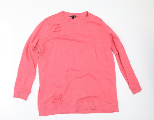 PEP&CO Womens Pink   Pullover Sweatshirt Size 10