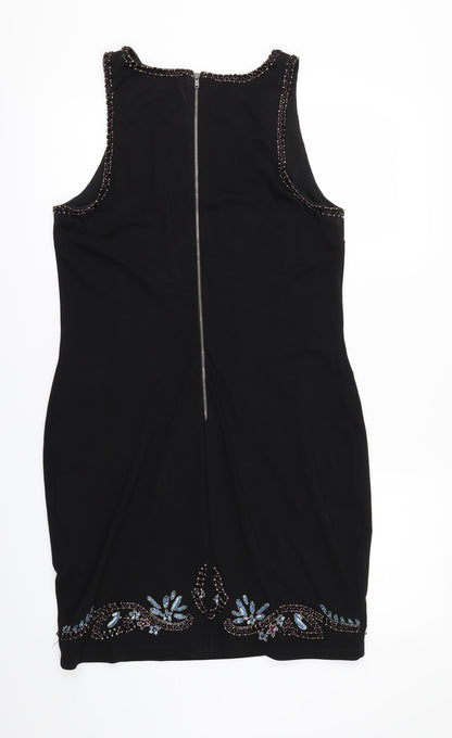 Preloved New Look Womens Black   Mini  Size 14 - Back
