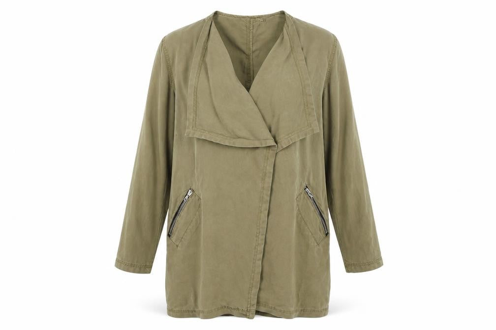 River Isalnd Womens Green   Overcoat Coat Size 10