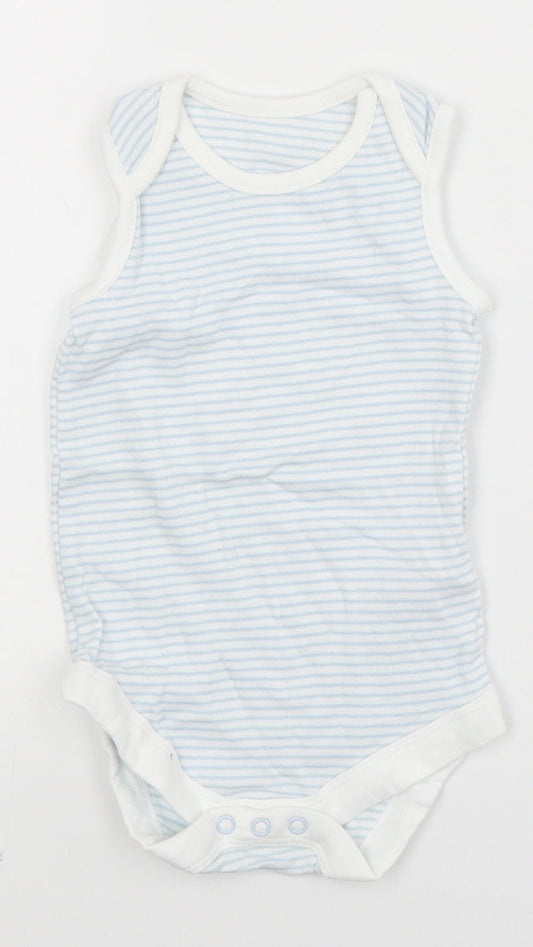 TU Baby Blue Striped  Babygrow One-Piece Size 6-9 Months