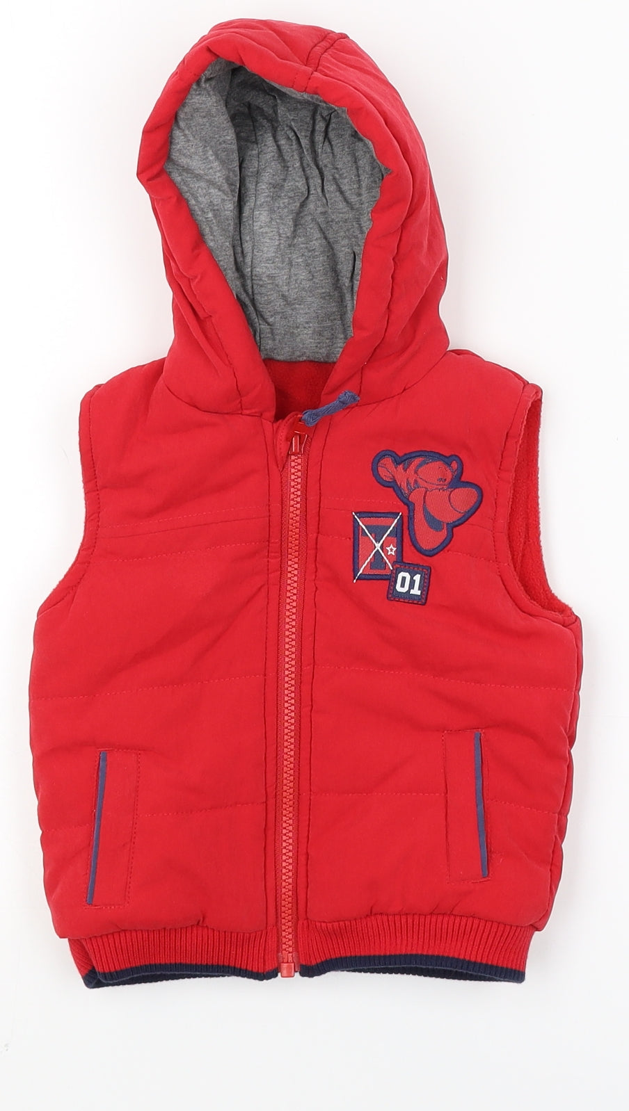 George Baby Red   Gilet Coat Size 9-12 Months  - tigger