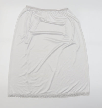 Marks & Spencer Womens White   A-Line Skirt Size 12
