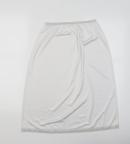 Marks & Spencer Womens White   A-Line Skirt Size 12