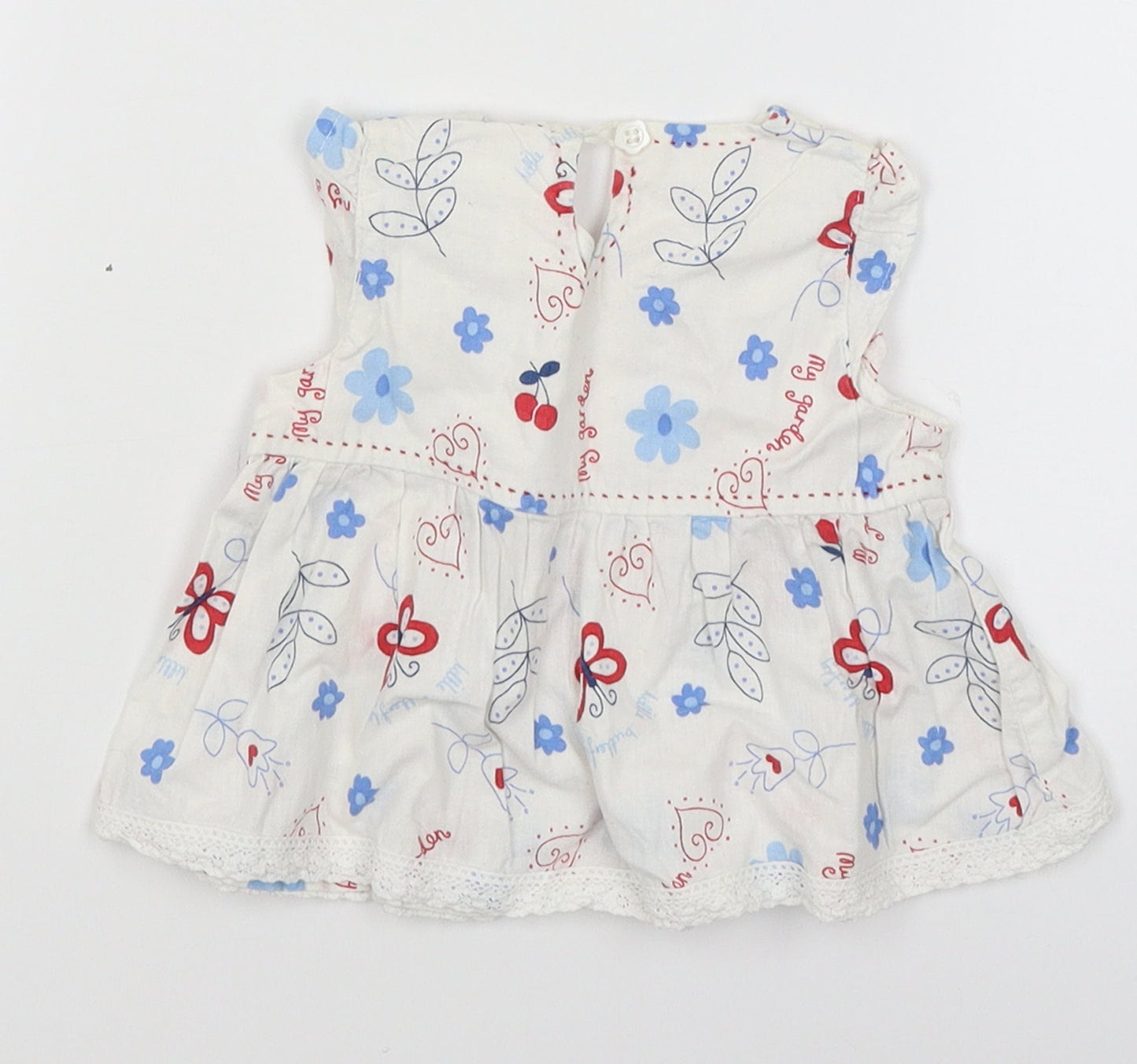 Pumpkin Patch Baby White   Fit & Flare  Size 3-6 Months