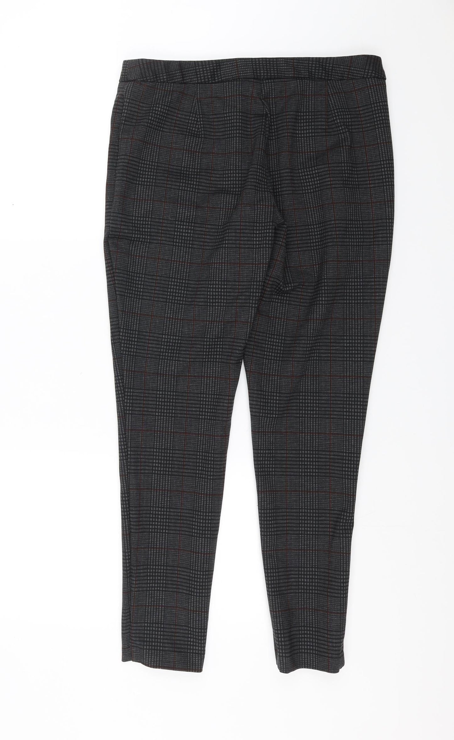 George Womens Grey Check  Trousers  Size 14 L27 in