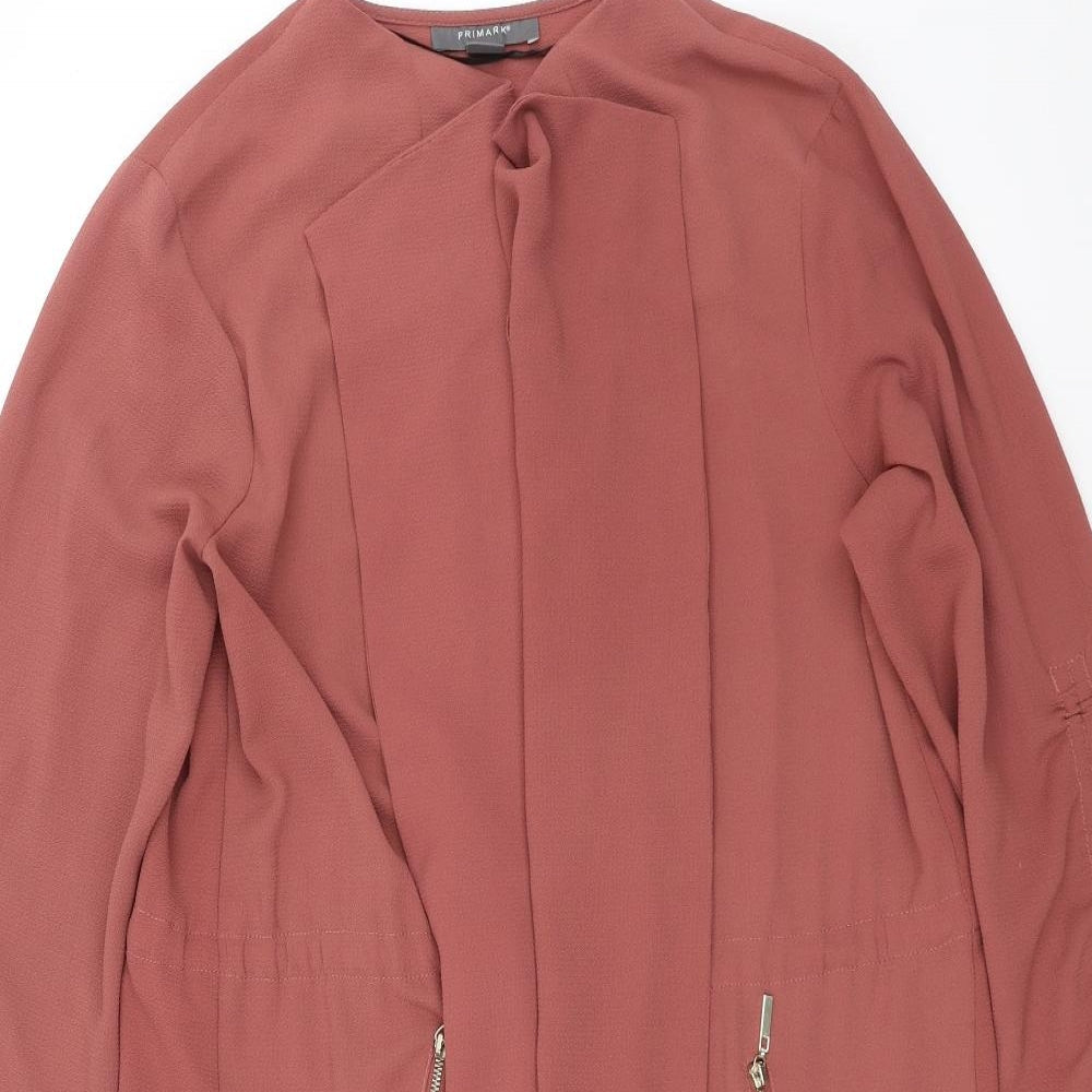 Primark Womens Pink   Overcoat Jacket Size 14
