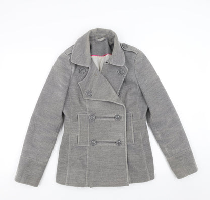 Additional front view of F&F women’s grey jacket, size UK 8