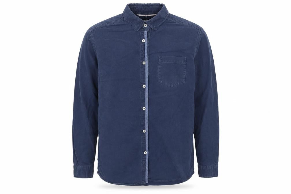 BOSTON CREW Mens Blue    Button-Up Size M
