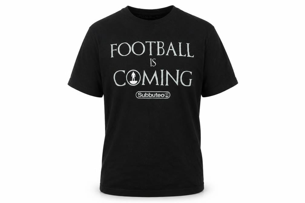 Subbuteo Mens Black    T-Shirt Size M  - football is coming