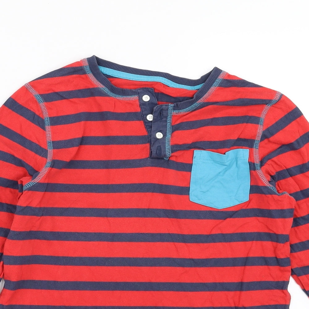 NEXT Boys Red Striped   Pyjama Top Size 12 Years