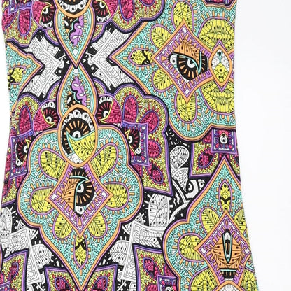 Preloved Primark Womens Multicoloured Geometric  Bodycon  Size 10 - Label