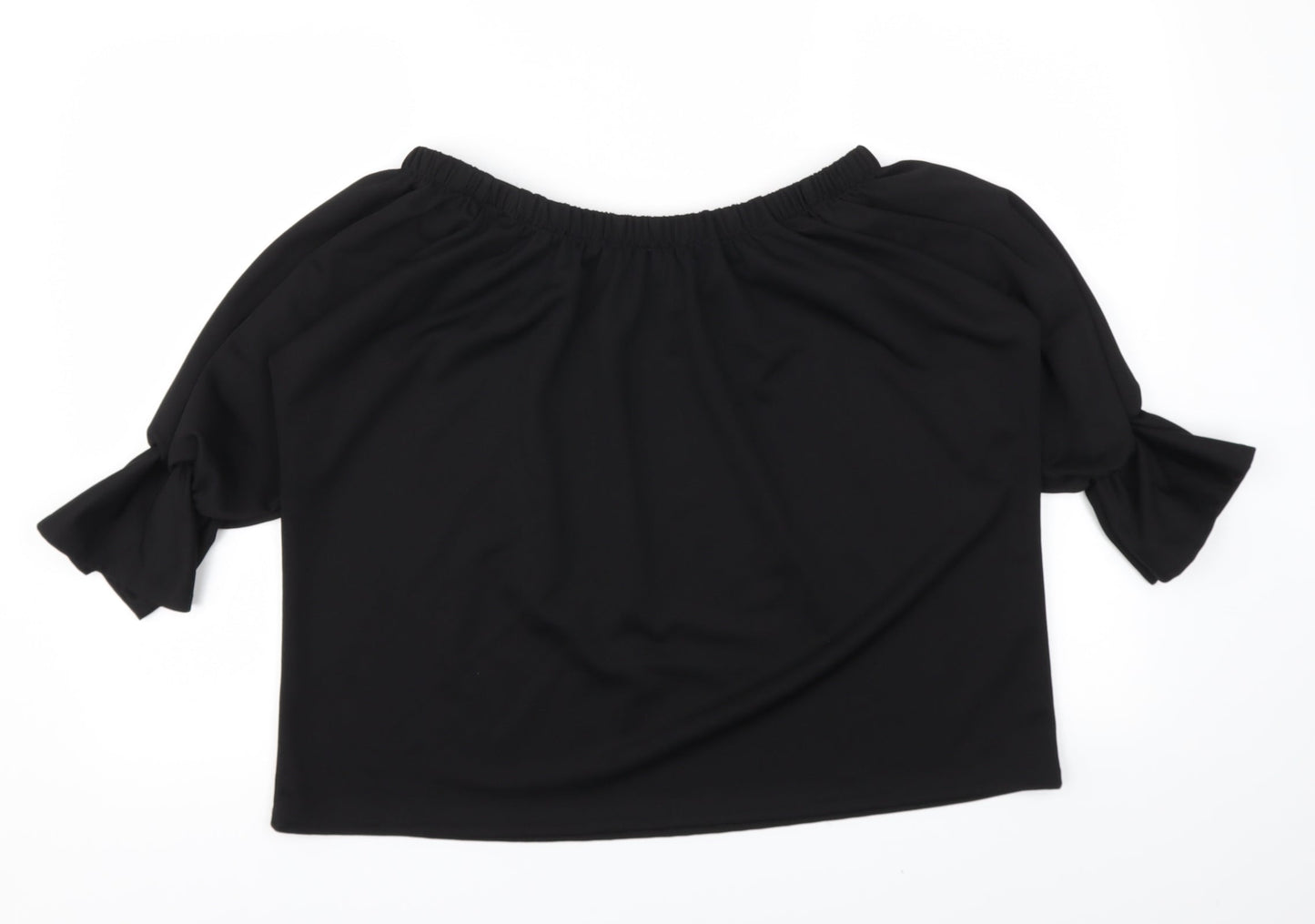 Preworn Womens Black   Basic T-Shirt Size 16