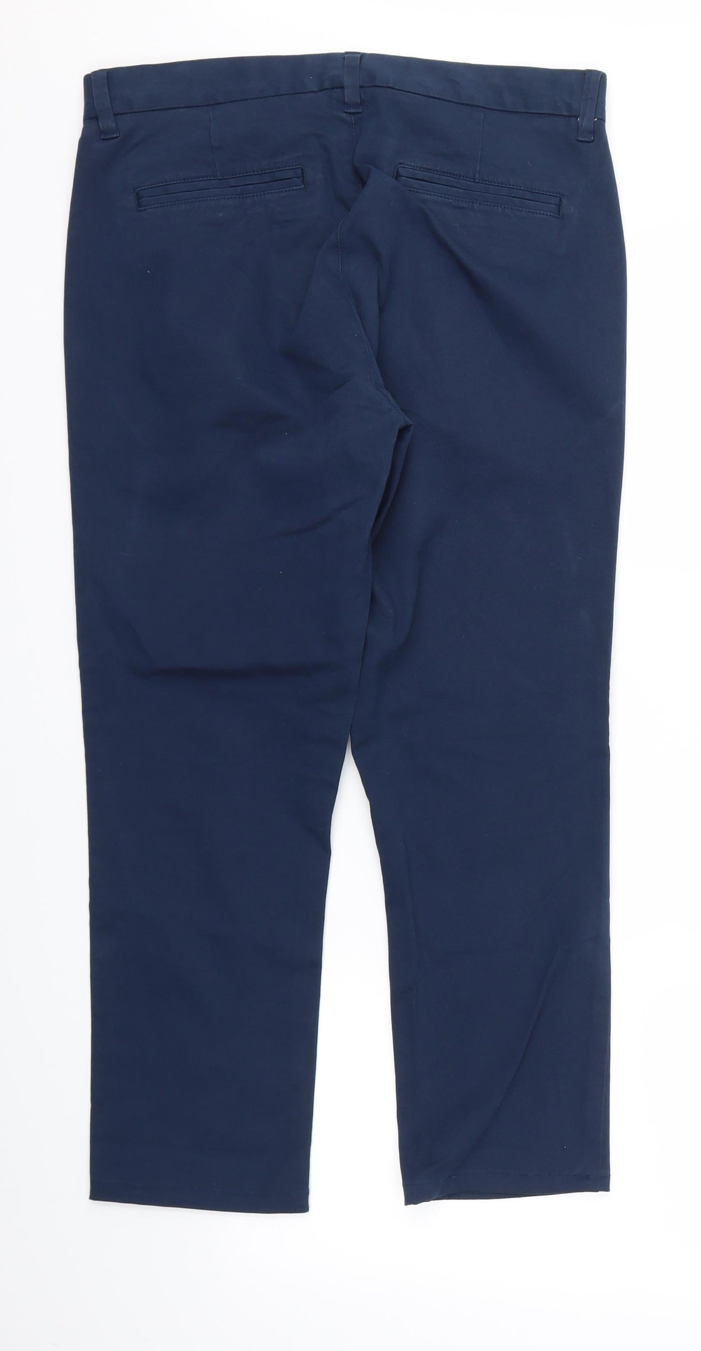 Next  Womens Blue   Capri Trousers Size 32 in L25 in